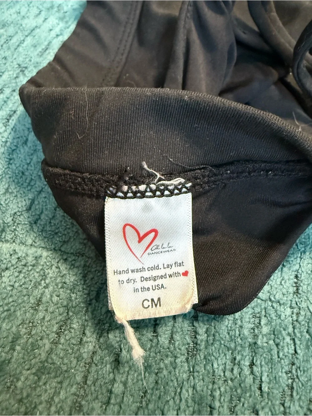 Oh La La Black dancewear top - CM - Child Medium